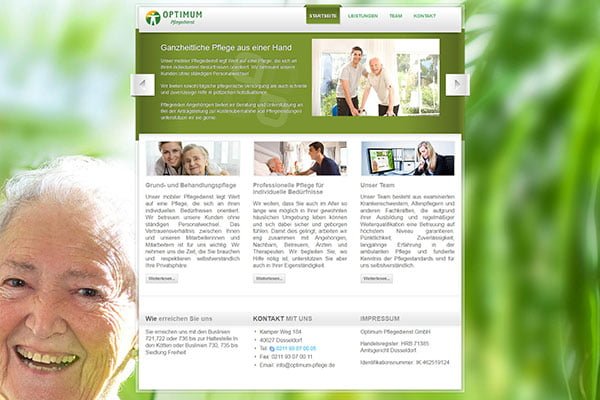 Website of Optimum Nursing