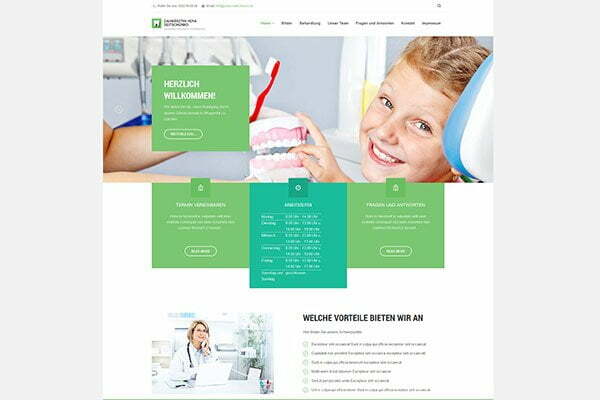 Website of the dental practice Seitschenko