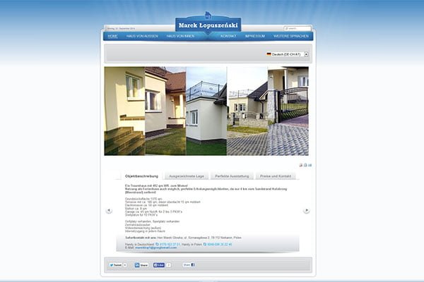 Real estate website for private owner