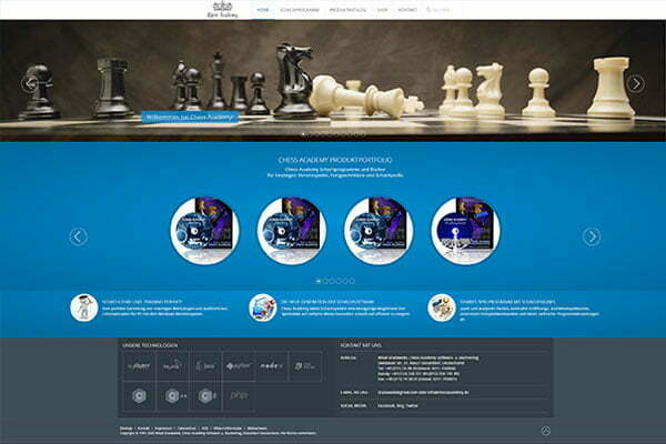 Website of the Chess Academy software and book publisher